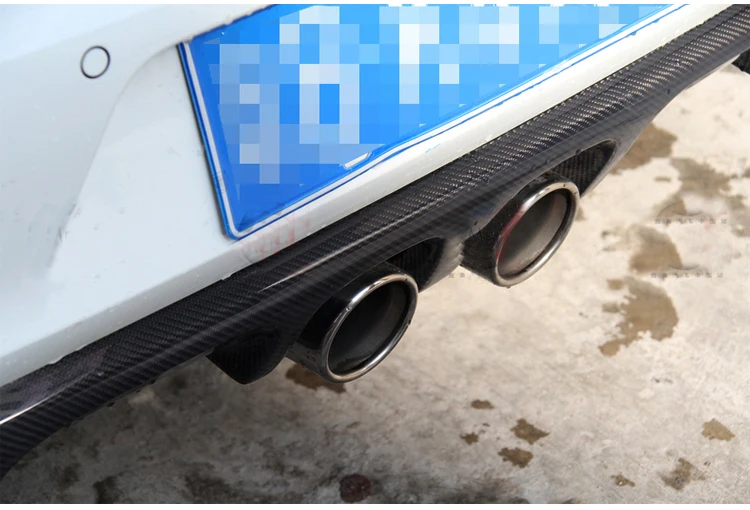 Углеродного волокна диффузор, губа на задний бампер для Volkswagen/VW Golf VII 7