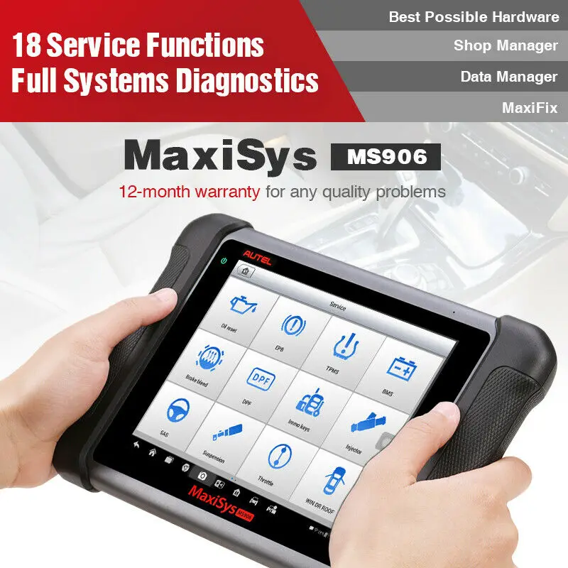Autel MaxiSys MS906 OBD2 сканер для автомобиля диагностический ключ Программируемый