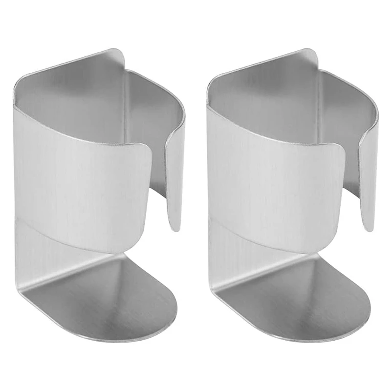 2-Piece Self-Adhesive Wall-Mounted Stainless Steel Electric Toothbrush Holder Bathroom And Kitchen Storage Accessories | Дом и сад