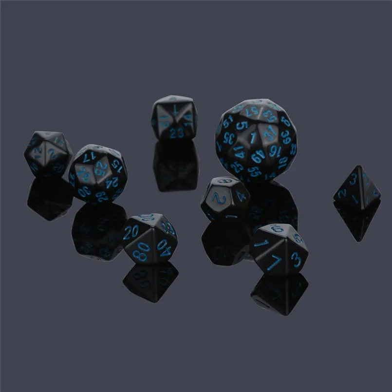 10Pcs dice sets with 60 facets dados poliedricos  fun party game polyhedron D60 multi-faceted acrylic dice dados de rpg 30A20 (4)