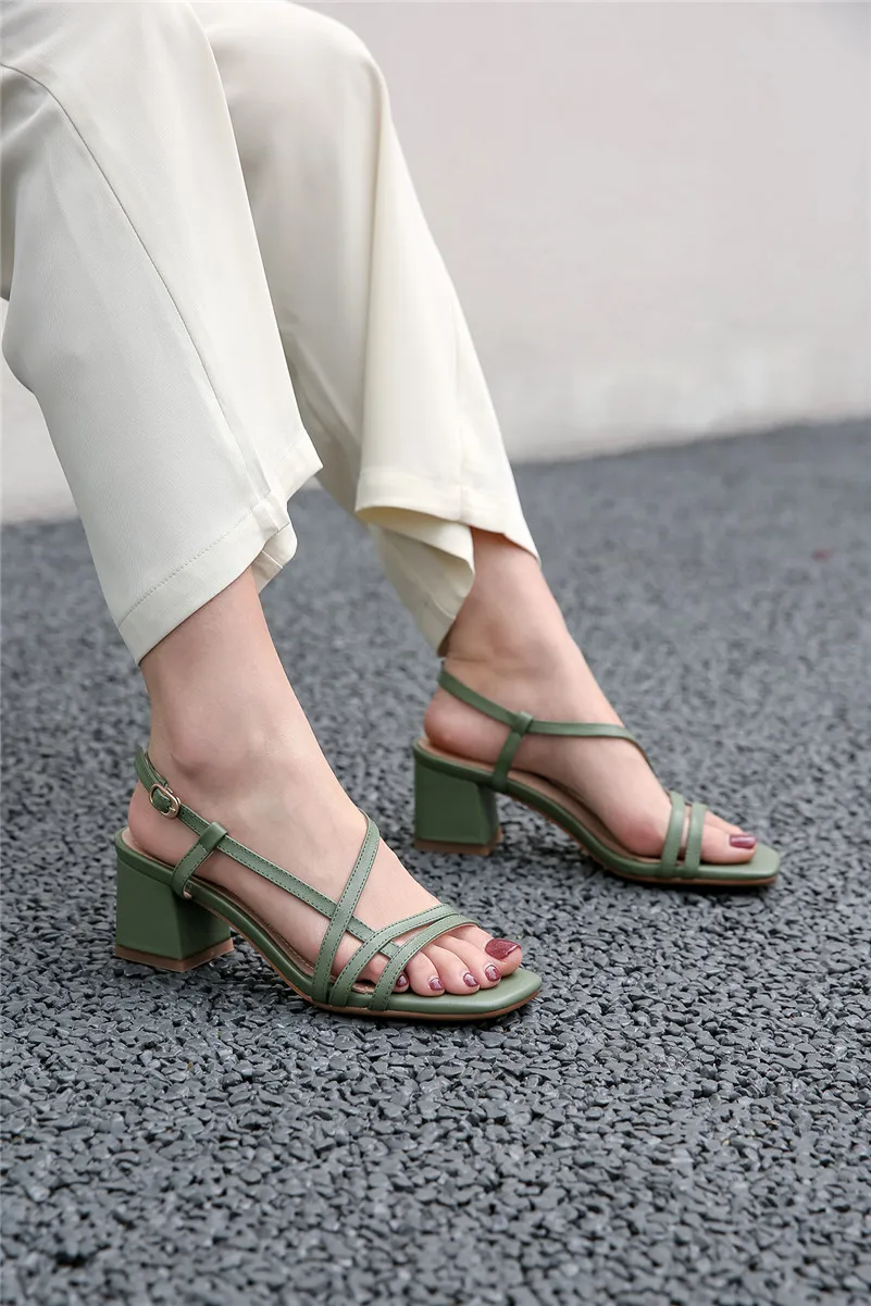 sandals footwear on Details About Women Shoes High Heel Sandals Square Toe Footwear Dress Sandals Plus Size 43 Clothing Shoes Accessories Women S Shoes