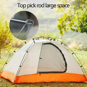 

2 Person Aluminum Pole Camping Tent Backpacking Tent Double Layer Handbag Outdoor Camping Tent
