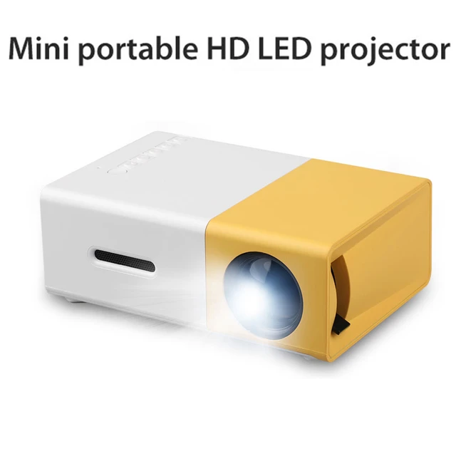 Portable HD Led Projector Mini Projector with Remote Control for Private  Theatre and Children Education and