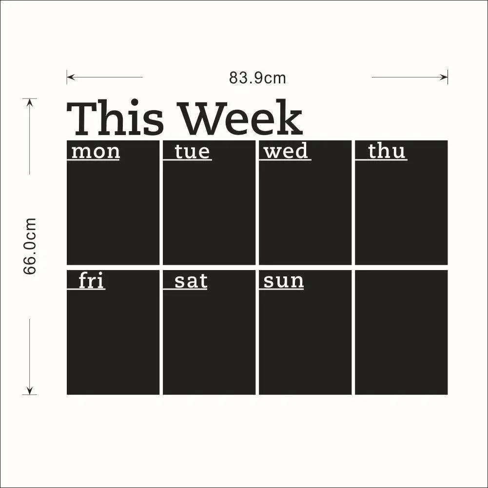 DishyKooker Съемная доска "сделай сам" наклейка для офиса школы еженедельный график