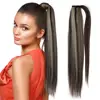 Real Beauty Brazilian Remy Ponytail Wrap Around Horsetail 100% Straight Human Hair Ponytail  60/100/120g Hairpieces ► Photo 3/6