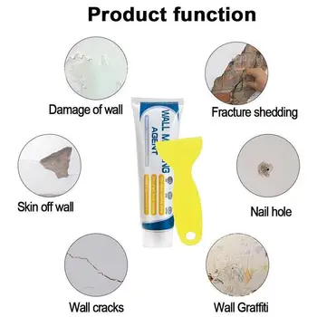 

Wall Mending Agent Household Wall Repair Paste Wall Repair Peeling Gap Wall Crack Cream Paste Agent Mending Repair Graffiti X5C7