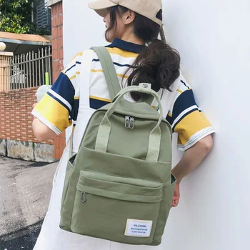 

New Ring buckle Women Backpack Female Waterproof nylon Backpack schoolbag for Teenage girls Travel Backpack Book Mochilas