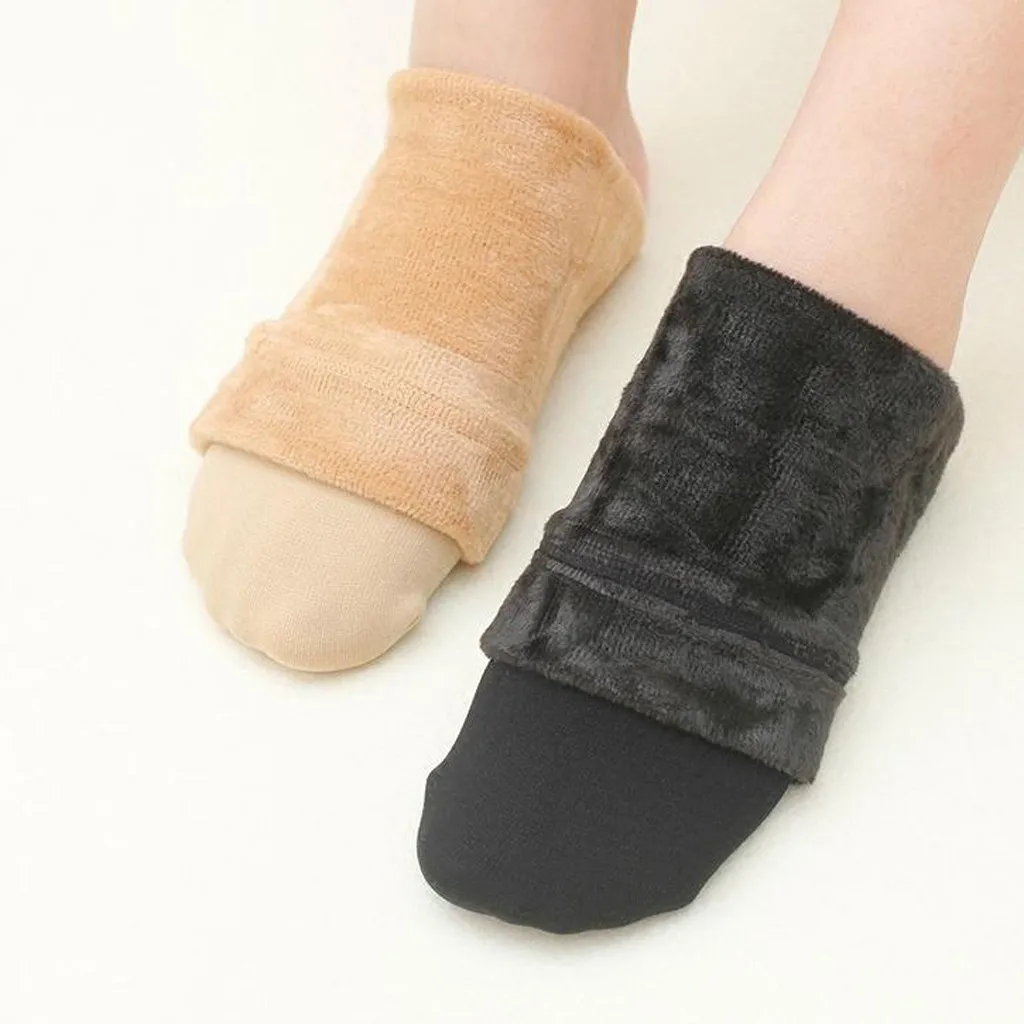 10 пар осенне-зимних носков унисекс бархатные утолщенные повседневные домашние носки-Тапочки