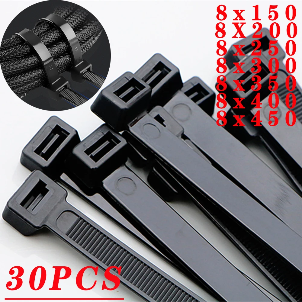 Self-locking nylon cable tie 8*200 8*300 fixed plastic zipper type nylon cable ties cable ties cable tie nylon zip ties