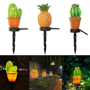 

LED Solar Energy Lamp IP65 Waterproof Pineapple Light Sensor Control Lawn Light for Outdoor Garden Path Street