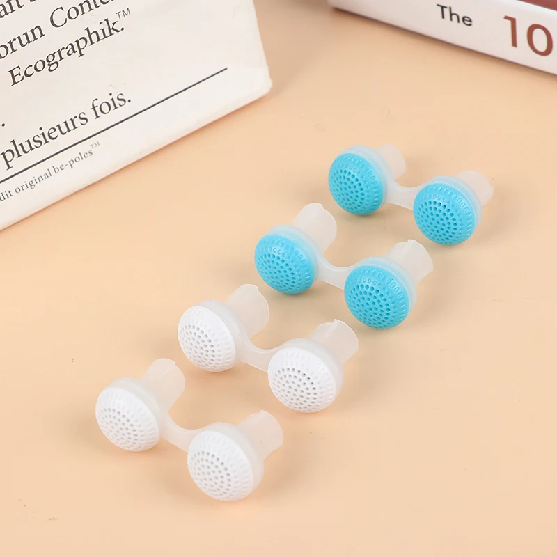 Portable Anti Snore Devices Silicone Relief Stopper Mute Comfortable Nose Clip 2pcs Different Sizes Snoring | Красота и здоровье