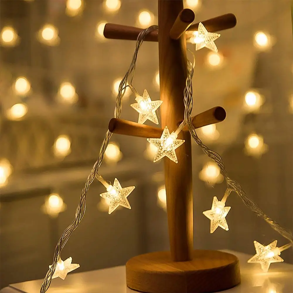 QYJSD Звездный светильник USB светодиодный струнный украшения для рождественской елки кавайный подарок на год праздничный Сказочный светильник для спальни домашний декор
