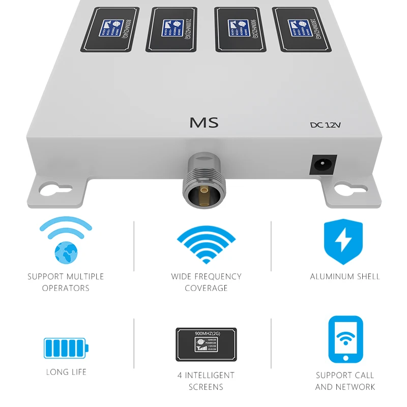 GOBOOST Four band signal booster 4G LTE 800 DCS