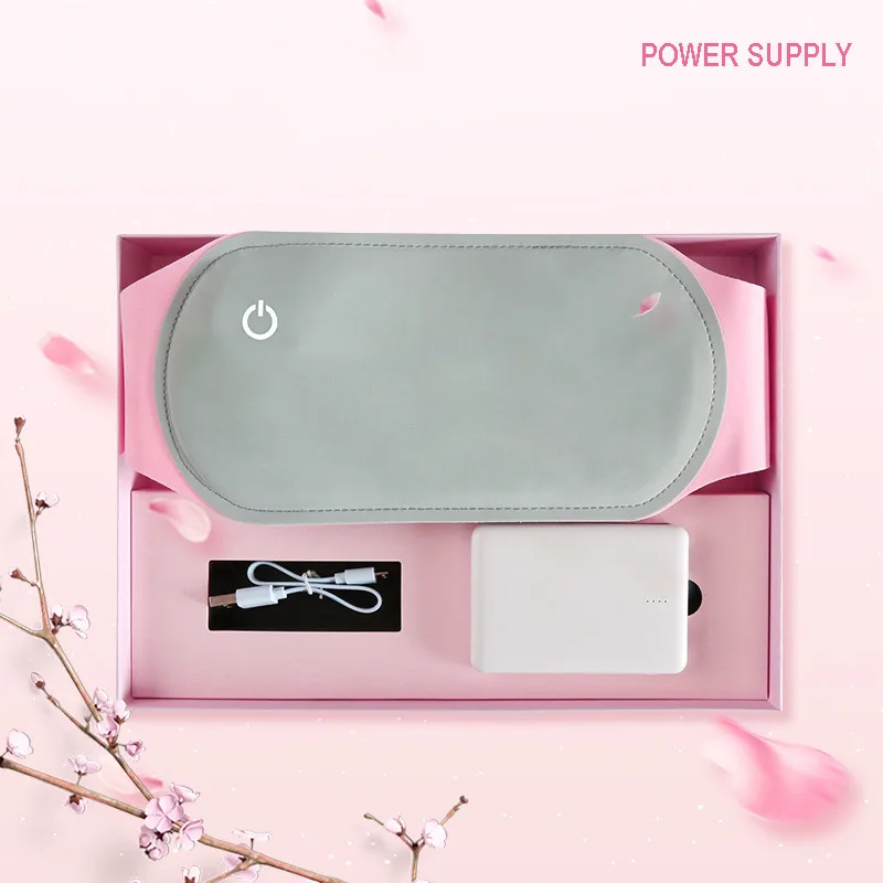 Grey Mobile power Подогреваемый теплый пояс для матки Графен USB нагревательные ремни согревающие менструации Теплее Пояс для живота M2 - Цвет: Grey Mobile power