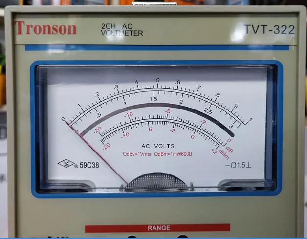 LW tvt322 Dual Channel AC millivolts Milli volt mètre 