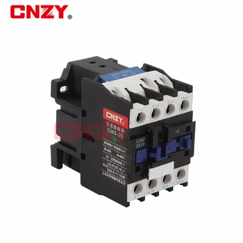 

CJX2-2510 LC1 AC Contactor 25A 3 Phase 3-Pole NO Coil Voltage 380V 220V 110V 24V Din Rail Mount 3P+1NO Normal Open