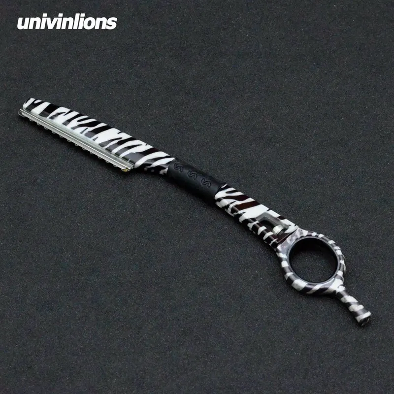 Univinlions вращающаяся прореживающая бритва лезвие прямой Салон Парикмахерская бритва резак для волос Поворотный парикмахерский нож для стрижки волос тоньше