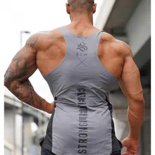 Спортивный жилет для занятий фитнесом, эластичность, облегающий, европейский и американский стиль, мужской модальный i-образный тренировочный костюм, дышащий, пот Abs