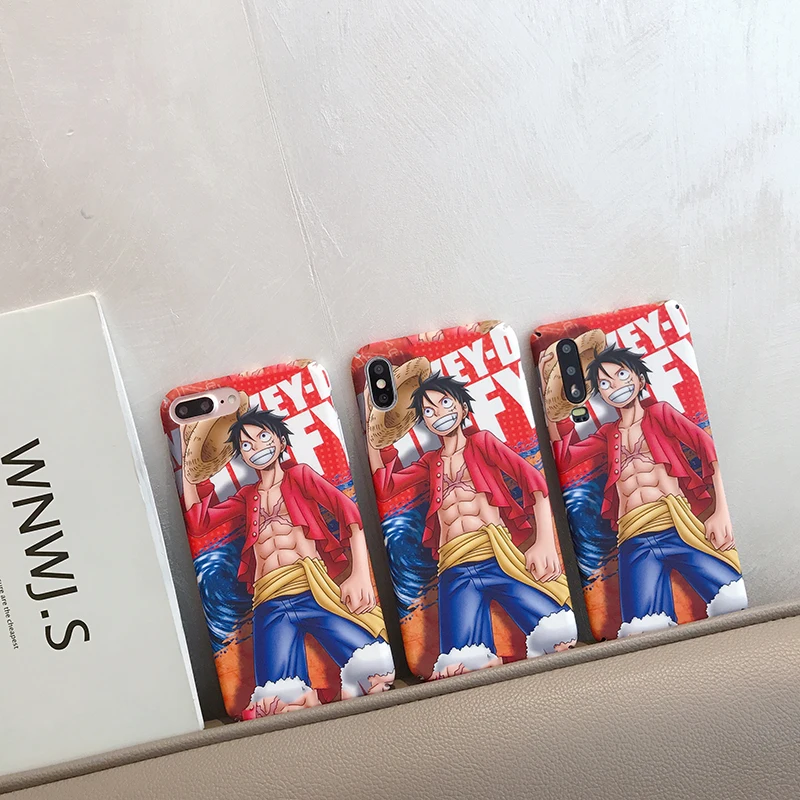 Жесткий ПК чехол для huawei P20 P30Lite Mate30Pro Nova 3 3i 4 5 5i комиксов красный Луффи чехол для Honor 8X 9X 10lite 20 20i V20 Y9