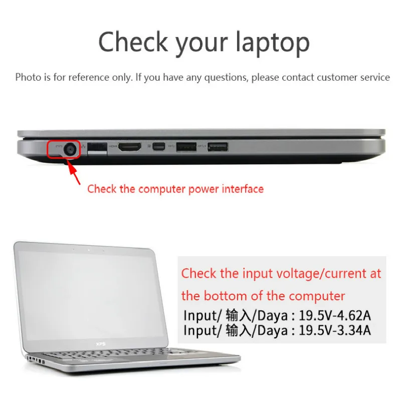 90 Вт Зарядное устройство адаптер переменного тока питания для ноутбука Dell Latitude E6440 E6500 E6510 E6520 E6530 E7240 E7440