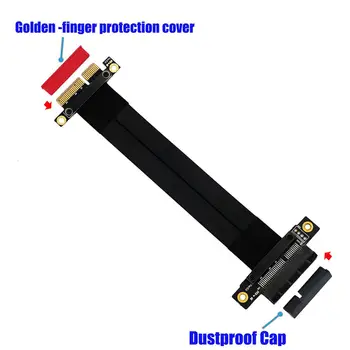 

PCIe 3.0 x4 Riser Card Extender Cable PCI Express Connector Graphics Card Cable Extension Port Adapter