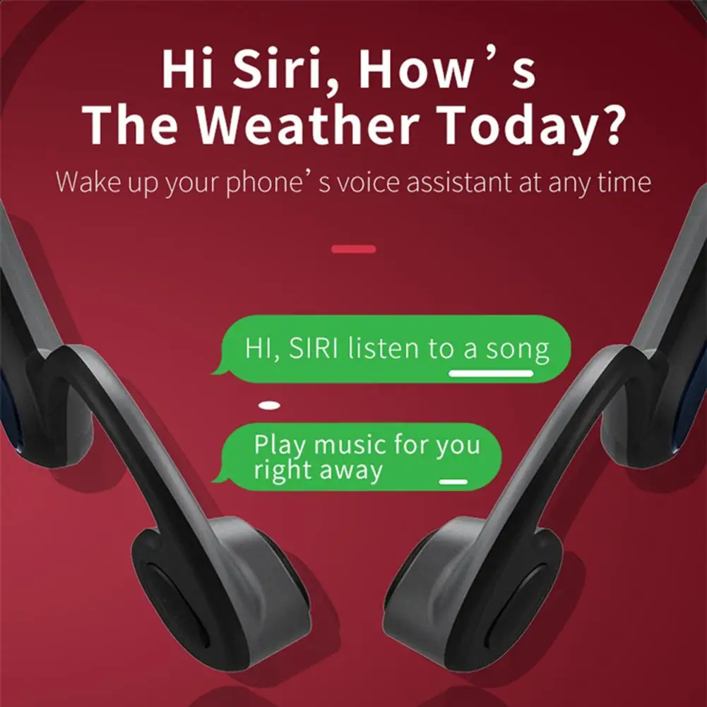A9, портативные беспроводные наушники с костной проводимостью, Bluetooth 5,0, Hi-Fi, спортивные наушники, IP56, стерео, громкая связь, HD, вызов, Шейная гарнитура