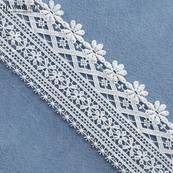 

10yard 8cm lace fabric ribbon DIY wedding curtain christmas decoration cloth accessories Spot new elastic milk silk embroidery