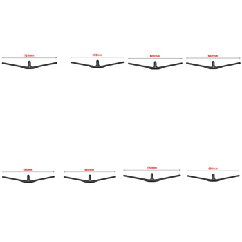 

TOSEEK Bike Handlebar Full Carbon Mountain Bike Handle Bar 3K Bike Raised Handlebar