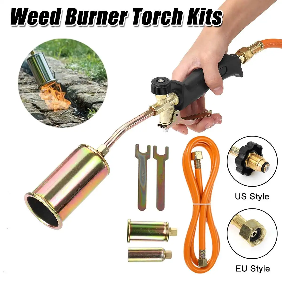 Business & Industrial 3 Nozzles Weed Burner Kits Shrub Grass Killer