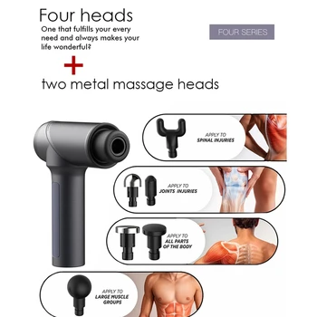 

High Frequency Vibration Massage Portable Electronic Therapy Muscle Massage Tool, Body Relaxation Pain Relief Massager EU Plug