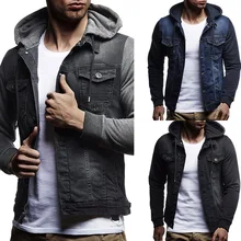#Special Offers 2019 Fashion Men Jeans Jackets Men's Hooded Top Autumn Denim Coat High Quality Street Style Classic Male Solid Clothes Plus Size #Special Offers 2019 Fashion Men Jeans Jackets Men's Hooded Top Autumn Denim Coat High Quality Street Style Classic Male Solid Clothes Plus Size