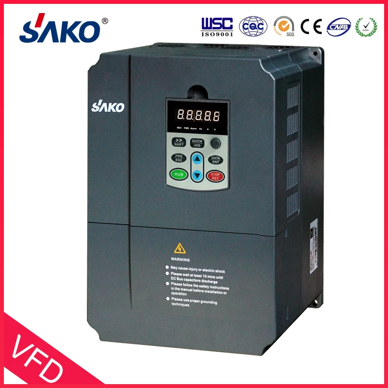 Sako SKI670 7.5KW VFD вход 220V 1ph на выход 380V 3ph высокая производительность AC в инвертор с
