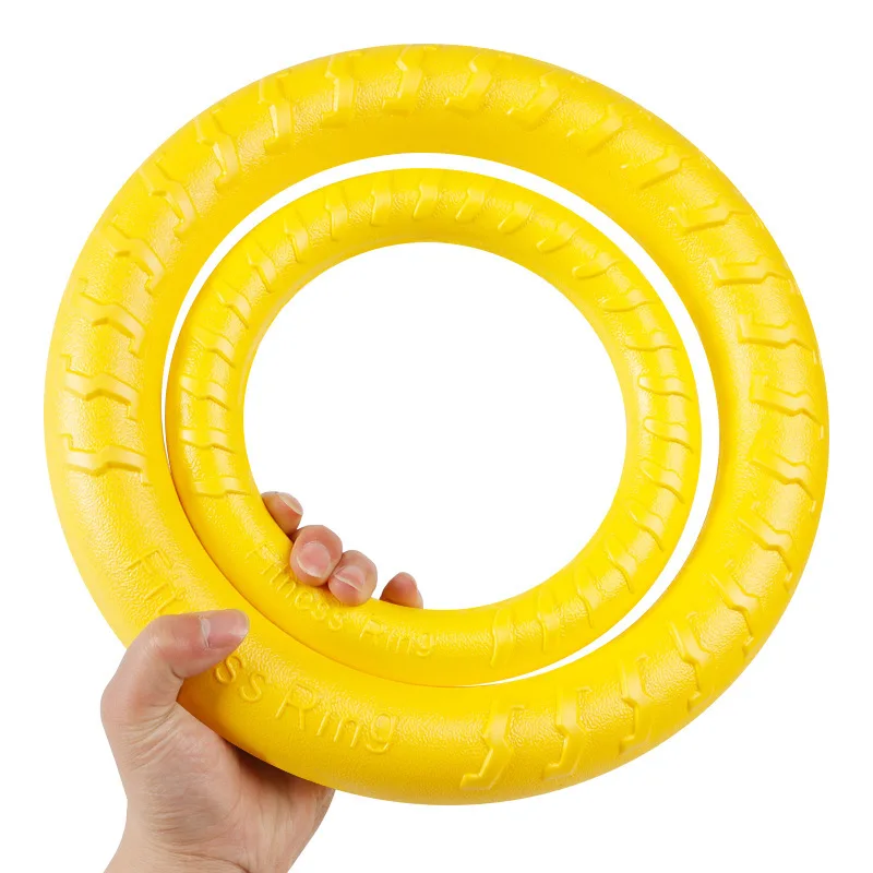 Extra Large 18/28cm Pet Flying Discs EVA Dog Training Ring Puller Resistant Bite Floating Toy Puppy Outdoor Interactive Game