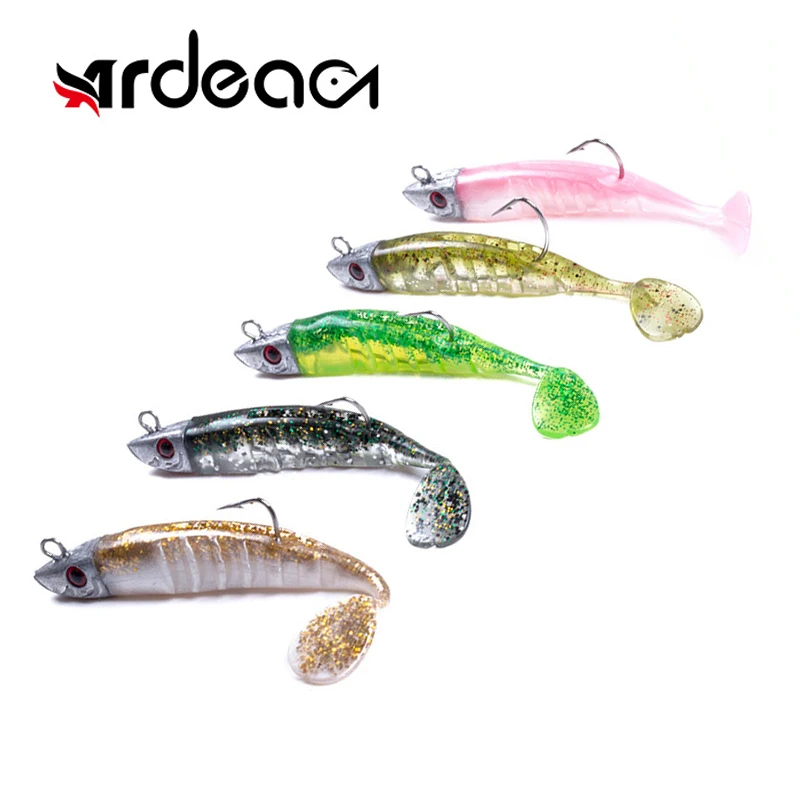 Ardea Black Minnow 90mm/15g 110mm/25g Easy Shiner Silicone Bait Jigging Lure Lead Head Swimbait Shad Leurre Souple | Спорт и