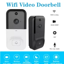 Sonnette intelligente wi fi HD 1080P, visiophone intelligent, interphone bidirectionnel, Vision nocturne infrarouge
