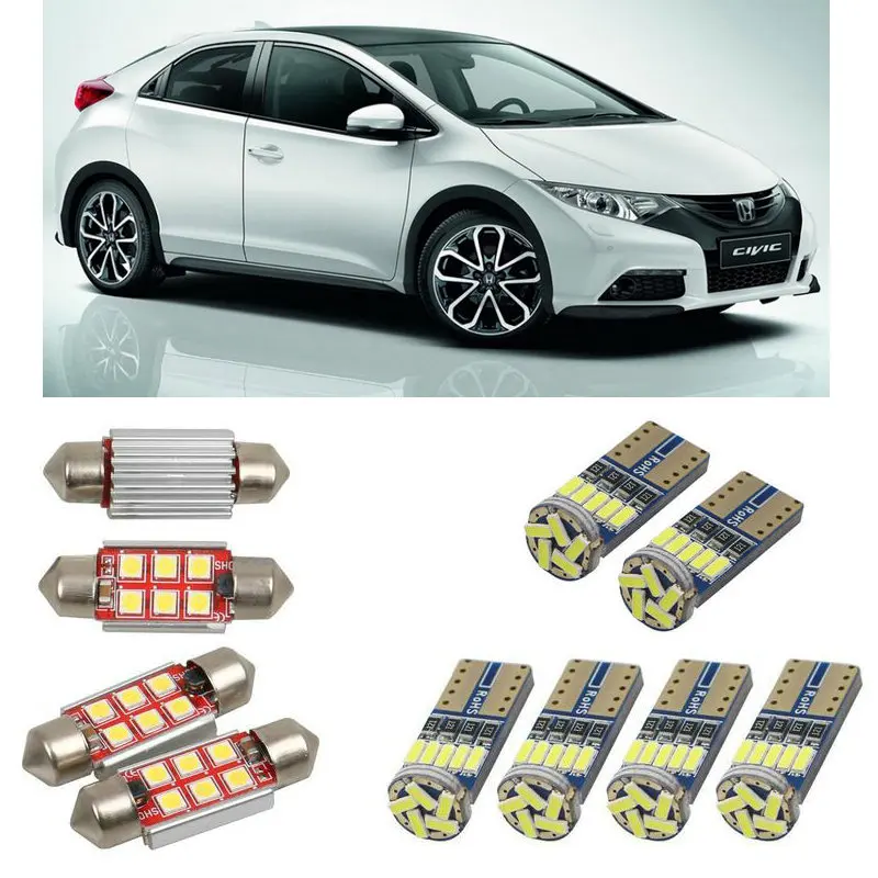 Внутренний светодиодный автомобильный светильник s для Honda civic 9 fk hatchback tourer estate