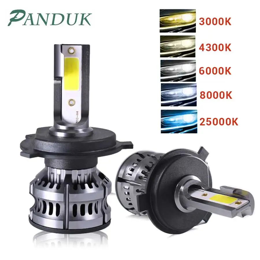 PANDUK H4 светодиодный H7 фар 14000LM лампы H1 H11 светильник 12V 6000K 8000K 9005 9006 HB4 Автомобильные