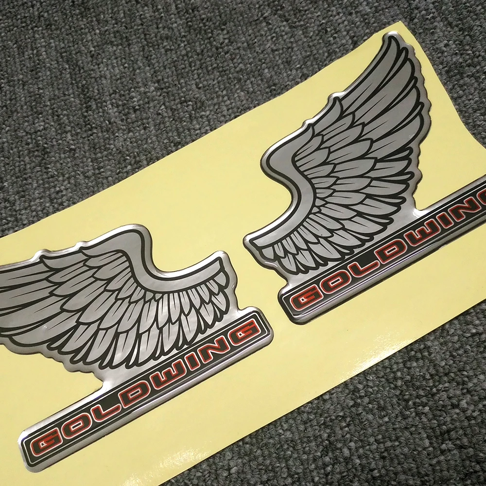 Gold Wing For Honda Goldwing GL1800 1100 1200 1500 Tour F6B GL 1800 Cover Emblem Side Fairing Stickers Decal Logo Symbol Mark motorcycle for honda goldwing gl1800 1100 1200 1500 tour f6b gl 1800 cover emblem side fairing stickers decal logo symbol mark