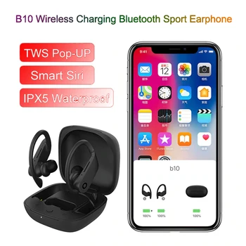 

B10 TWS Wireless Bluetooth Earphone Wireless Charging Sports Headset earbuds Waterproof headphone Wireless Charge stereo Headset