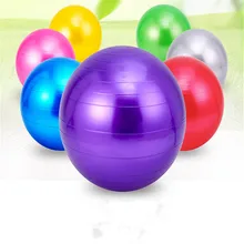 Диаметр 65cm йога мяч Блестящий боковая Фитнес мяч ПВХ толстые взрывозащищенный мяч дети играют спортивный мяч