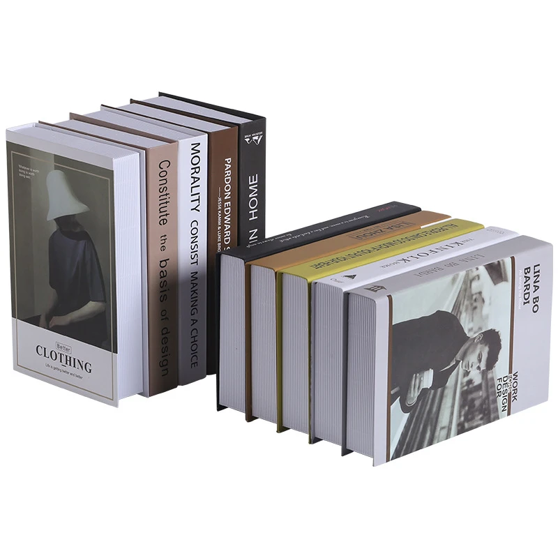 Nordic Modern Minimalist Simulation Book Home Decoration Fake Book Room Bookcase Desktop Home Decoration Shooting Props Furnishi Figurines Miniatures Aliexpress