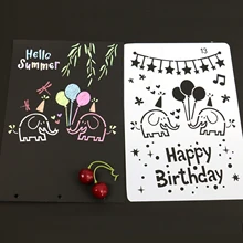 10 шт разных цветов Металлические маркеры+ 5 шт трафареты для рисования шаблоны для DIY фотоальбома Скрапбукинг дневник поделки