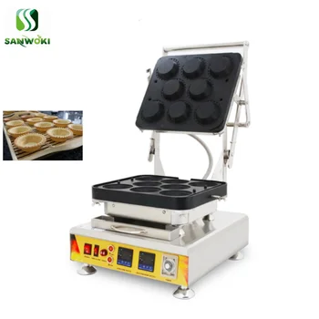 

Round Tartlet Machine Electric Egg & Cheese tart shell maker 8pcs/mold egg tart making machine tartlet cone making oven
