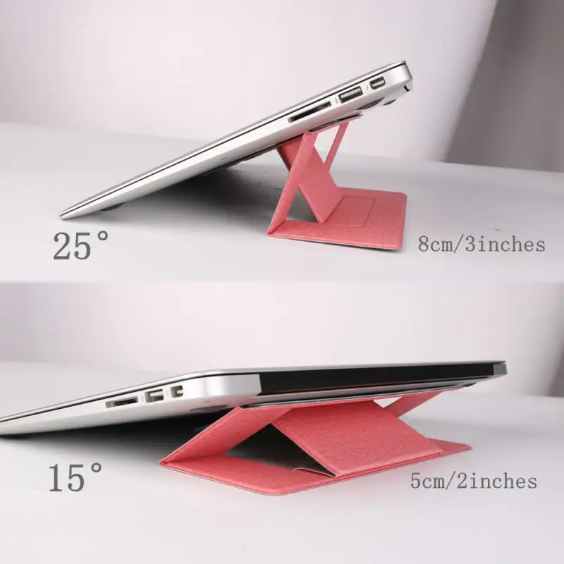 Kuulee подставка для ноутбука коврик для ноутбука клейкая невидимая подставка складной кронштейн Портативный держатель для планшета для iPad MacBook ноутбуков