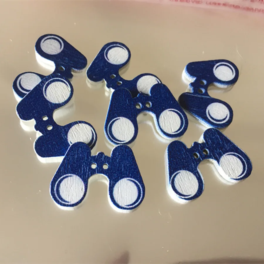 Точная роспись Морской серии деревянные кнопки Парусный маяк телескоп