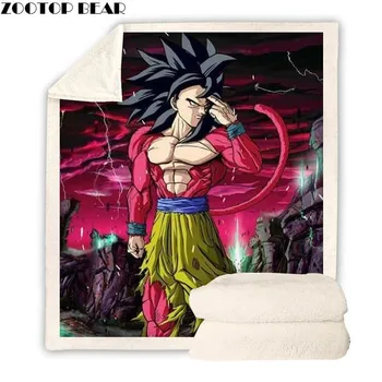 

Dragon Ball 3D Printed School Crest Blanket Custom Fleece Plush Throw Blanket Bedspread Blanket Microfiber
