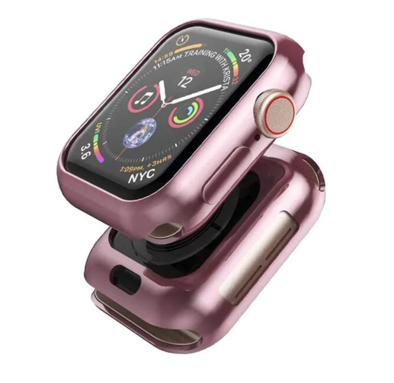 100 шт. защитный чехол для Apple Watch Series 4 40 мм 44 мм мягкий, из ТПУ, защитный чехол Аксессуары для бампера с розничной коробкой