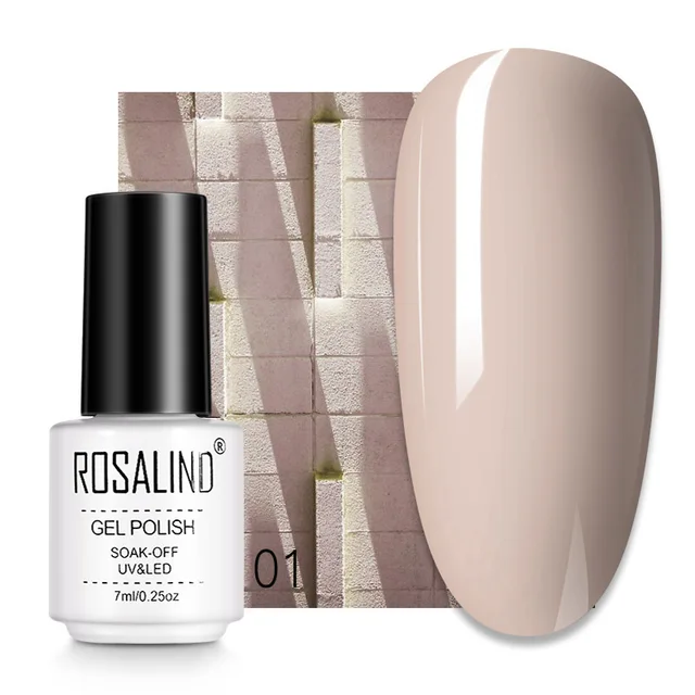 ROSALIND 7ML Nail Gel Polish Hybrid Varnishes All For Manicure Nails Art Base Top Coat UV Lamp Vernis Semi Permanent Varnishes RC01