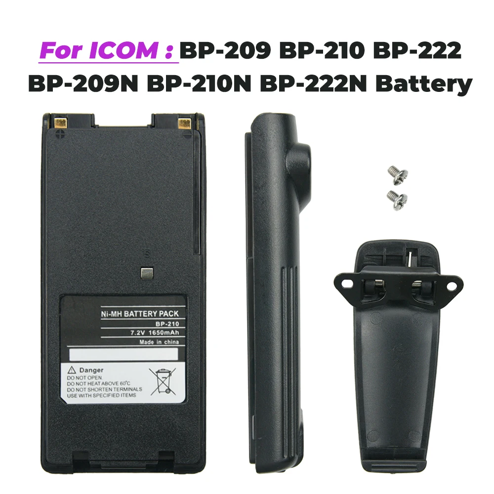 Bateria de Substituição 1650mAh Two-Way Radio BP-209