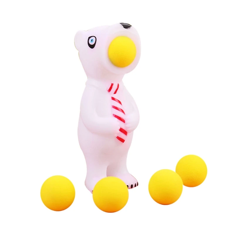 Shooting Squeeze Super Soft Toys Cute Animal Ball Popper Toy